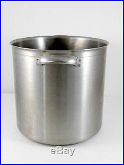 Bourgeat Stainless Steel Made in France Tall Stock Pot Marked 24 9.5 Inch Height