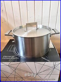 Brand New Aava Elements Stainless Steel 18/8 Stock Pot