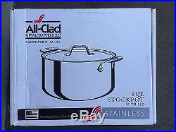 Brand New All-Clad 5508 8QT Stock Pot with Lid