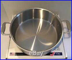 Brand New All-Clad 8 Qt TK Brushed Stainless Rondeau #TKBD555158 Stock Pot