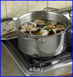 Brand New All Clad Master Chef 8 Quart Stock Pot With Lid Stainless steel