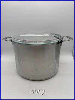 Brand New IKEA HEMKOST Stainless Steel 10.6 QT Stock Pot with Glass Lid
