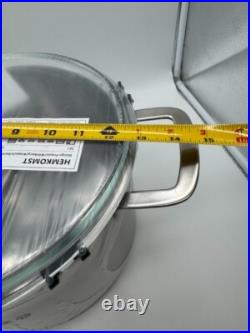 Brand New IKEA HEMKOST Stainless Steel 10.6 QT Stock Pot with Glass Lid