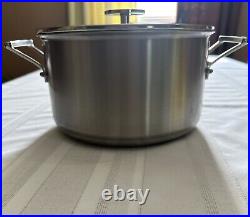 Brand New Mauviel France 6-QT M'360 Stainless Steel Stock Pot With Lid