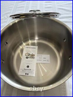 Brand New Mauviel France 6-QT M'360 Stainless Steel Stock Pot With Lid