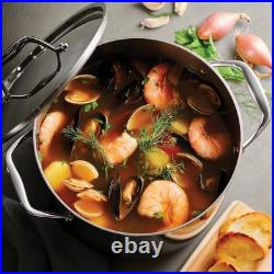 Brazilian-Made 8-Qt Stainless Steel Stock Pot for Home Chefs