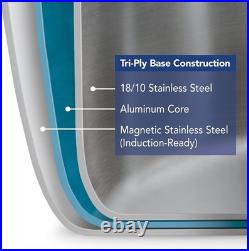 Brazilian-Made 8-Qt Stainless Steel Stock Pot for Home Chefs