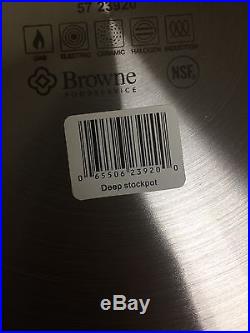 Browne Foodservice 20 Quart Stainless Steel Stock Pot Nsf 5723920