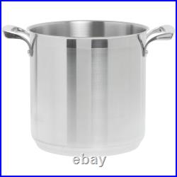 Browne Foodservice Thermalloy Stainless Steel Deep Stock Pot 8.3 Qt