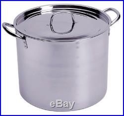 CONCORD 100 QT Full Stainless Steel Stock Pot w Steamer. Home Brew Cookware Beer