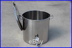 CONCORD 100 QT Stainless Steel Brew Kettle Beer Stock Pot 25 Gallons Mash Tun