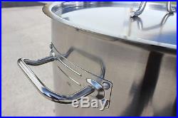CONCORD Home Brew Kettle Welded Stainless Steel Beer Stock Pot 2 Couplers