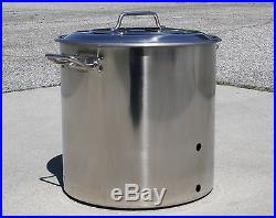 CONCORD Home Brew Stainless Steel Kettle Brewing Stock Pot Beer with Precut Holes