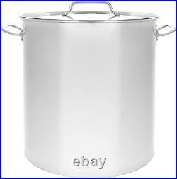 CONCORD Polished Stainless Steel Stock Pot Brewing Beer Kettle Mash Tun WithFlat L