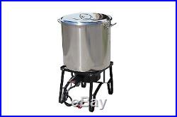 CONCORD Stainless Steel Brew Kettle with Single Burner Set Home Brew Stock Pot