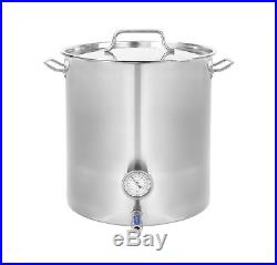 CONCORD Stainless Steel Home Brew Kettle Brewing Stock Pot Beer TRIPLY BOTTOM