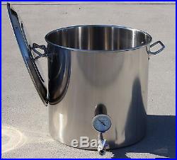 CONCORD Stainless Steel Home Brew Kettle Brewing Stock Pot Beer Wine Set