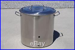 CONCORD Stainless Steel Home Brew Kettle Brewing Stock Pot Beer with Precut Holes