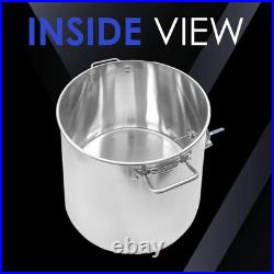 CONCORD Stainless Steel Home Brew Kettle Stock Pot (Weldless Fittings) 40 QT/ 1