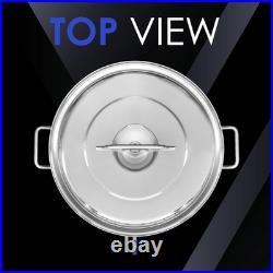 CONCORD Stainless Steel Home Brew Kettle Stock Pot (Weldless Fittings) 40 QT/ 1