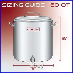 CONCORD Stainless Steel S Series Insulated Double Wall Stock Pot
