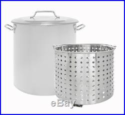 CONCORD Stainless Steel Stock Pot withSteamer Basket Cookware For Boiling Steaming