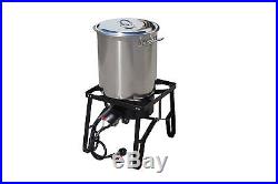 CONCORD Stainless Steel Stock Pot with Single Burner Set Home Brew Beer Kettle