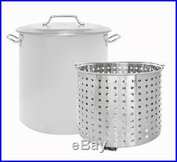 CONCORD Stainless Steel Stock Pot with Steamer Basket Cookware Boiling Steaming