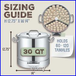 CONCORD Stainless Steel Tamales Steamer Pot