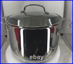 CUISINART PROFESSIONAL SERIES 5.75 STOCK POT #7665-22G With GLASS LID -New