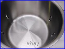 Calphalon 6 Qt Stockpot Tri-Ply Copper Stainless Dutch Oven Frying Saute Pan Lid
