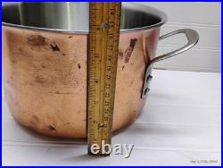 Calphalon 6 Qt Stockpot Tri-Ply Copper Stainless Dutch Oven Frying Saute Pan Lid