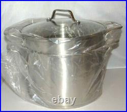 Calphalon 8 Quart Stainless Steel #8608 Pot With Steamer & Strainer Inserts & Lid
