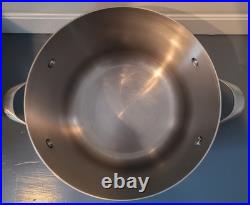 Calphalon 8qt Stock Pot #808 Stainless Steel Glass Lid