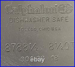 Calphalon Contemporary 8 1/2 Qt Dutch Oven Black Anodized Aluminum Double Handle