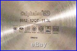 Calphalon Contemporary Stainless Steel Cookware, Stock Pot, 12-quart