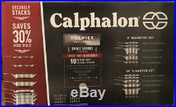 Calphalon Premier Stainless Steel Space Saving Cookware Set 10 Piece
