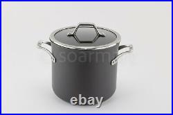 Calphalon Signature Hard-Anodized Nonstick 8 qt Stockpot With Glass Cover New