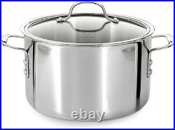 Calphalon Tri-Ply Stainless Steel 8-Quart Stock Pot with glass Cover