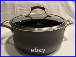 Calphalon Unison Sear Cookware 8785 5QT Stock Pot Hard Anodized With Lid New