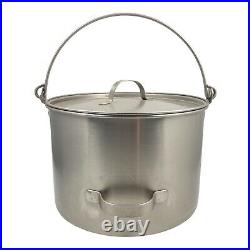 Carrollton Stainless Stockpot with Lid Side Pour Handle 8 Quart