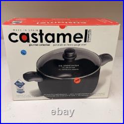 Castame 9 Qt Covered Stockpot Porcelain on Steel Teflon Nonstick Made Spain