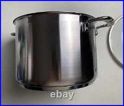 Chantal 21 Steel Induction Large Heavy Stock Pot with Glass Lid 8 Quart New