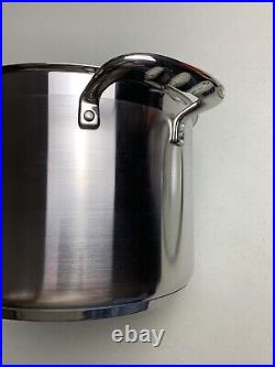 Chantal 21 Steel Induction Large Heavy Stock Pot with Glass Lid 8 Quart New