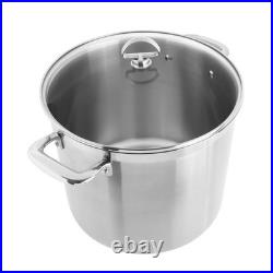 Chantal Induction 21 Steel 12 qt. Stock Pot with Glass Lid