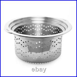 Chantal Induction 21 Steel 12 qt. Stock Pot with Glass Lid