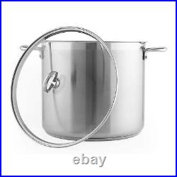 Chantal Induction 21 Stockpot, 12 Quart, Brushed Stainless Steel