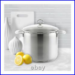 Chantal Induction 21 Stockpot, 12 Quart, Brushed Stainless Steel