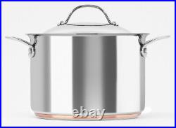 Chasseur Le Cuivre Stock Pot With Lid (Stainless Steel/Copper) 7.6 Litre 24x17