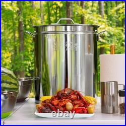 Chef'S Secret Chefs Secret 82 Quart Stainless Steel Stockpot WithBasket Perfect